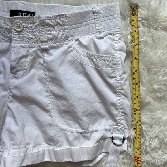 A.n.a. White Cotton Cargo Shorts - Picture 7 of 7